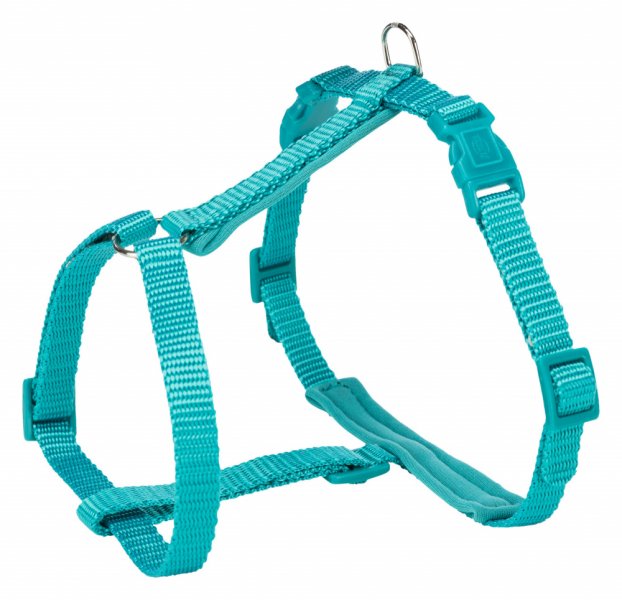 Postroj pro kočku PREMIUM, s vodítkem, 25-45cm/10mm, 1.20m, oceán