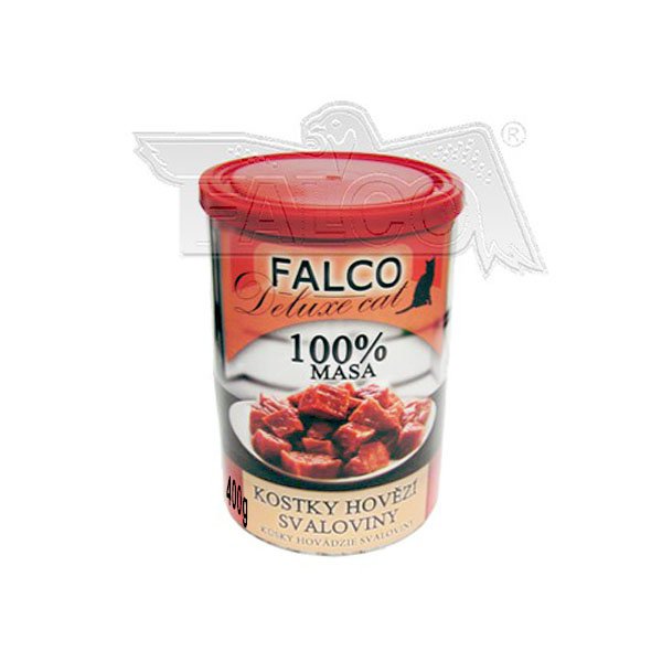 Sokol Falco Cat Konzerva pro kočky, kostky hovězí svaloviny 400g