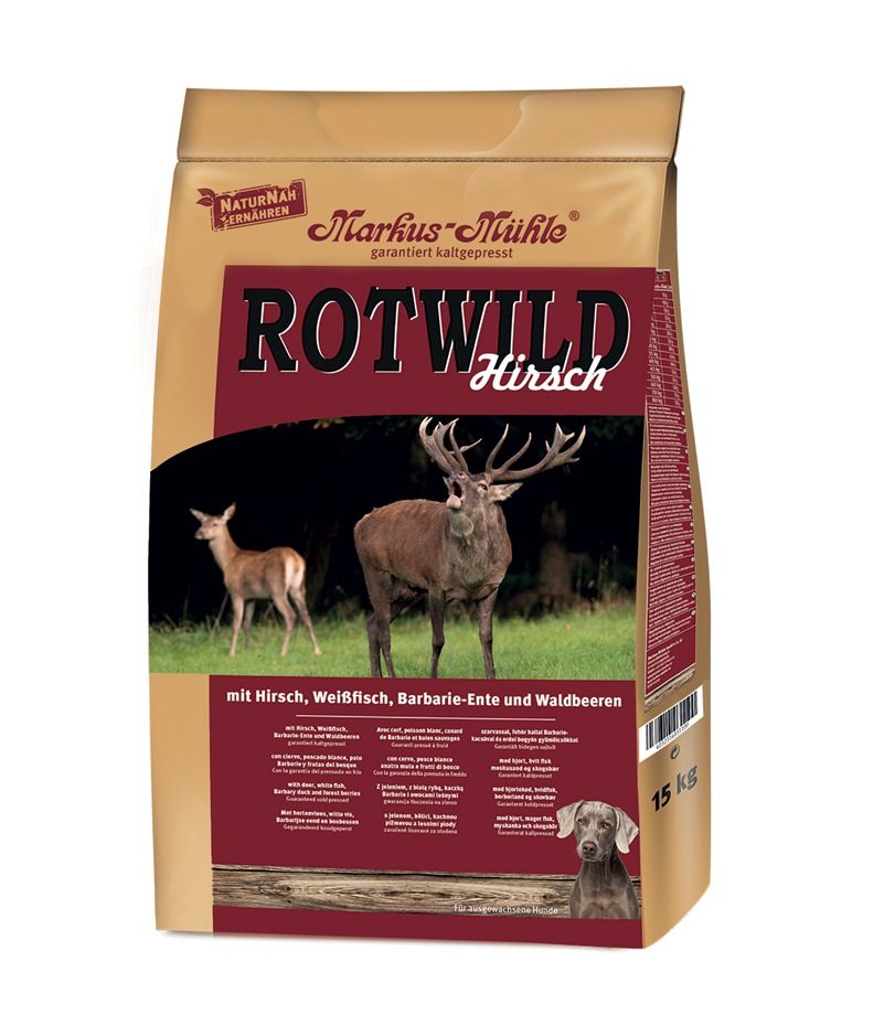 Rotwild s jelením, rybím a kachním masem 15 kg