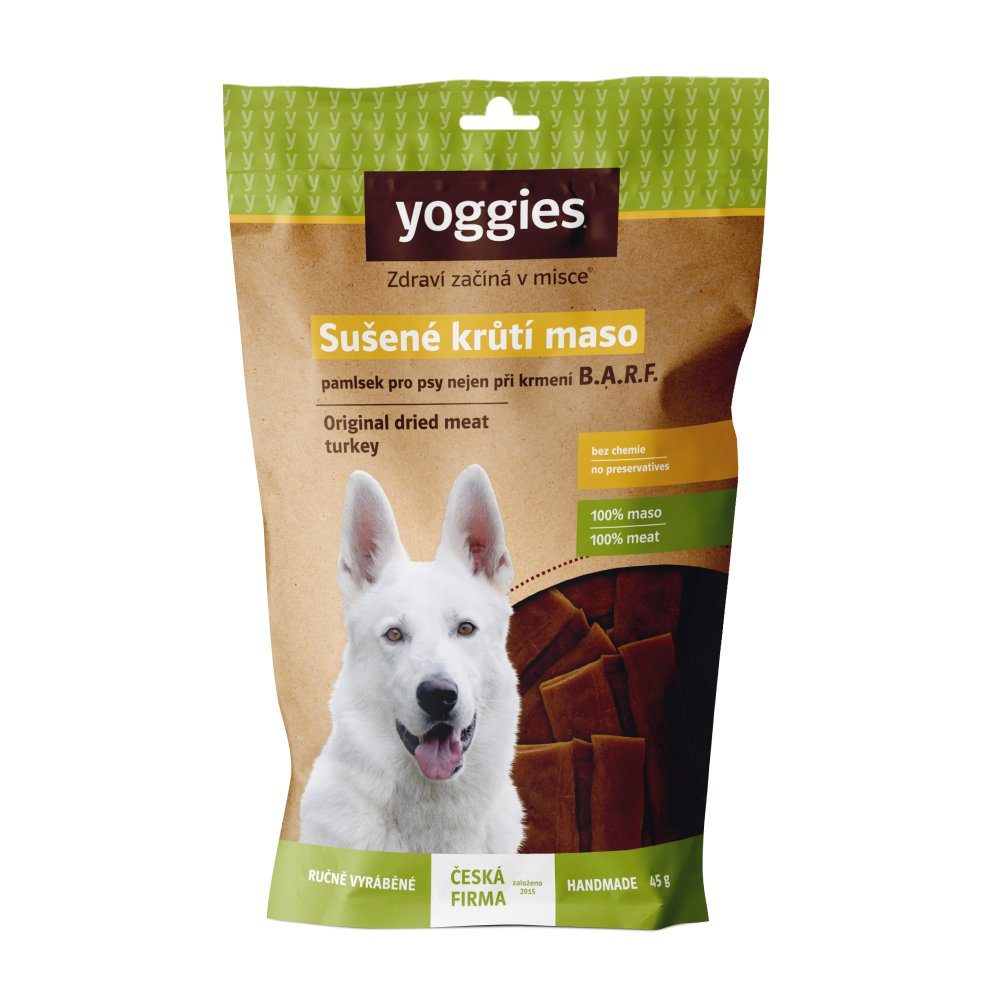 Yoggies sušené krůtí maso pro psy (proužky) 50g