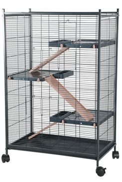 Klec hlodavec INDOOR 2 Maxi Loft losos/šedá Zolux