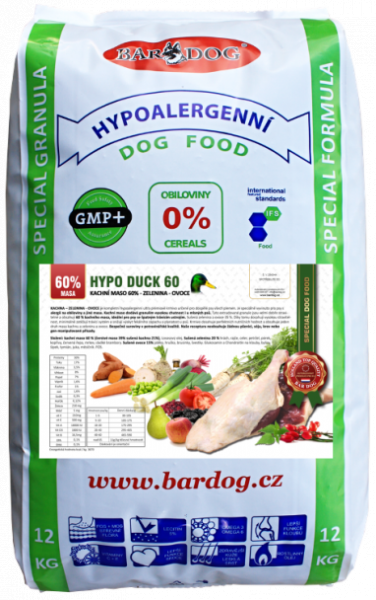 BARDOG HYPO DUCK 60 12 kg ovoce-zelenina