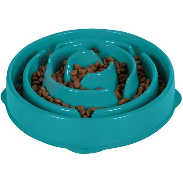 Miska plast interaktivní Fun Feeder tyrkysová small