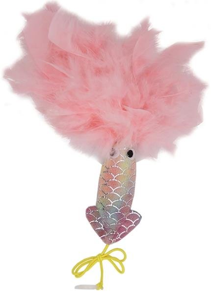 Hračka cat plyš Mermaid oliheň růžová HP