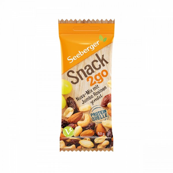 Seeberger Snack2go Mix ořechů a rozinek 50g