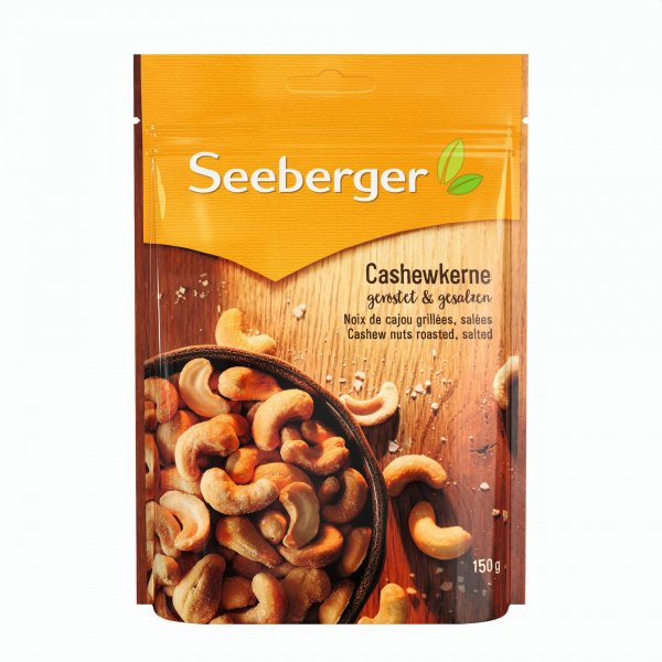 Seeberger Kešu oříšky pražené a solené 150g