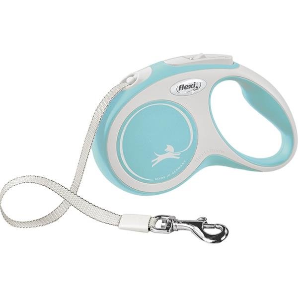 Vodítko FLEXI Comfort S pásek 5m/15kg sv.modrá NEW