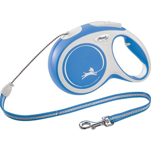Flexi New Comfort M lanko 8 m modré 20 kg