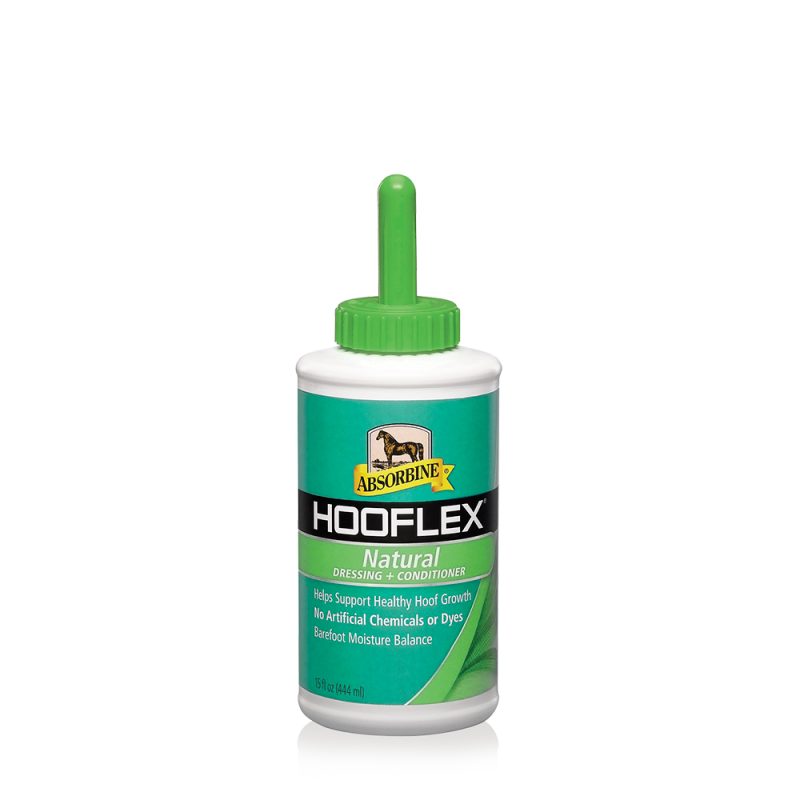Absorbine Hooflex čistě přírodní kondicioner na kopyta, lahvička se štětcem 444ml