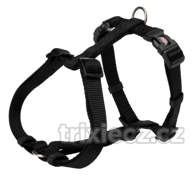 PREMIUM H-postroj - černý L:hruď:60-87cm/25mm