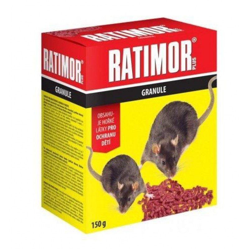 Ratimor Plus granule, krabice 150 g