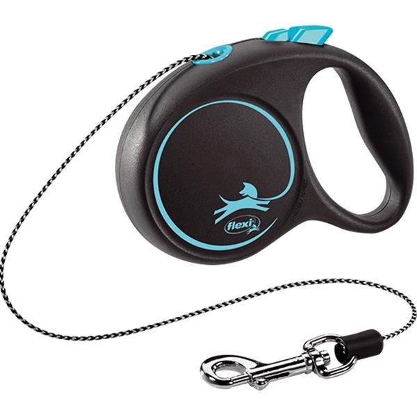 Vodítko FLEXI Black Design XS lanko 3m/8kg modrá NEW