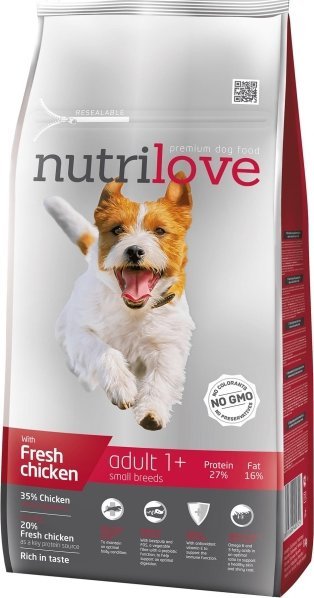 Nutrilove pes Adult Medium fresh kuřecí, granule 8 kg