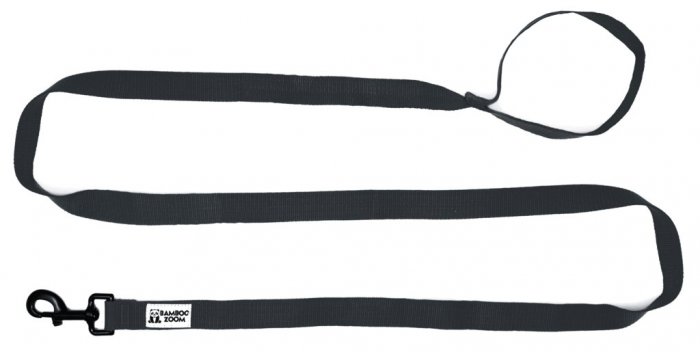 Bamboo Zoom Vodítko pro psy černé L