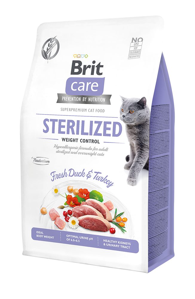 Brit Care Cat GF Sterilized Weight Control, 0,4kg