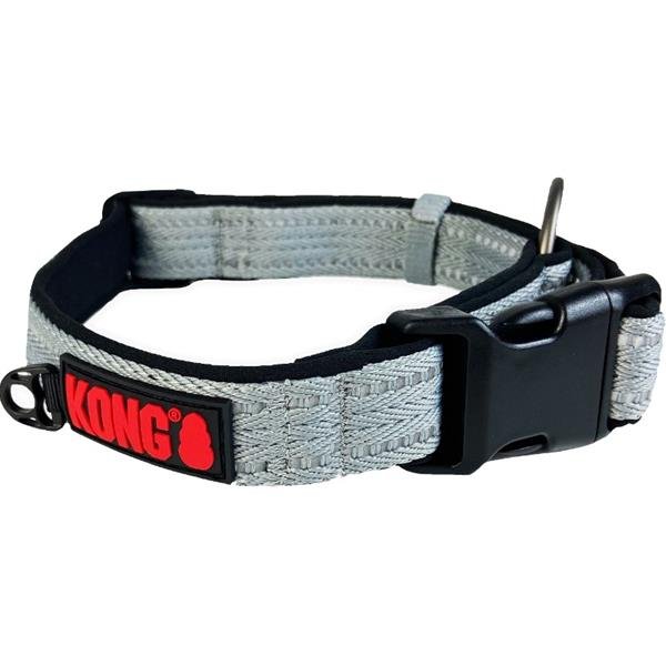 Obojek polostah. reflexní medium Kong šedý