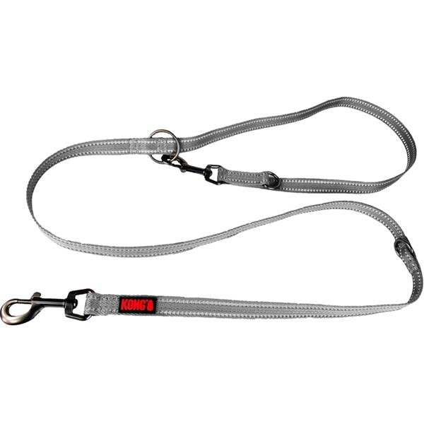 Vodítko přepínací reflexní medium Kong šedé