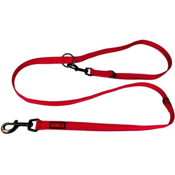 Vodítko přepínací reflexní medium Kong červené