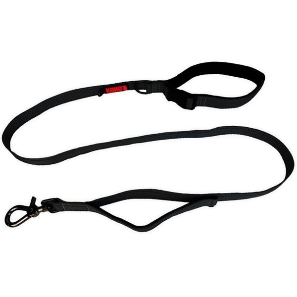 Vodítko traffic reflexní medium Kong černé