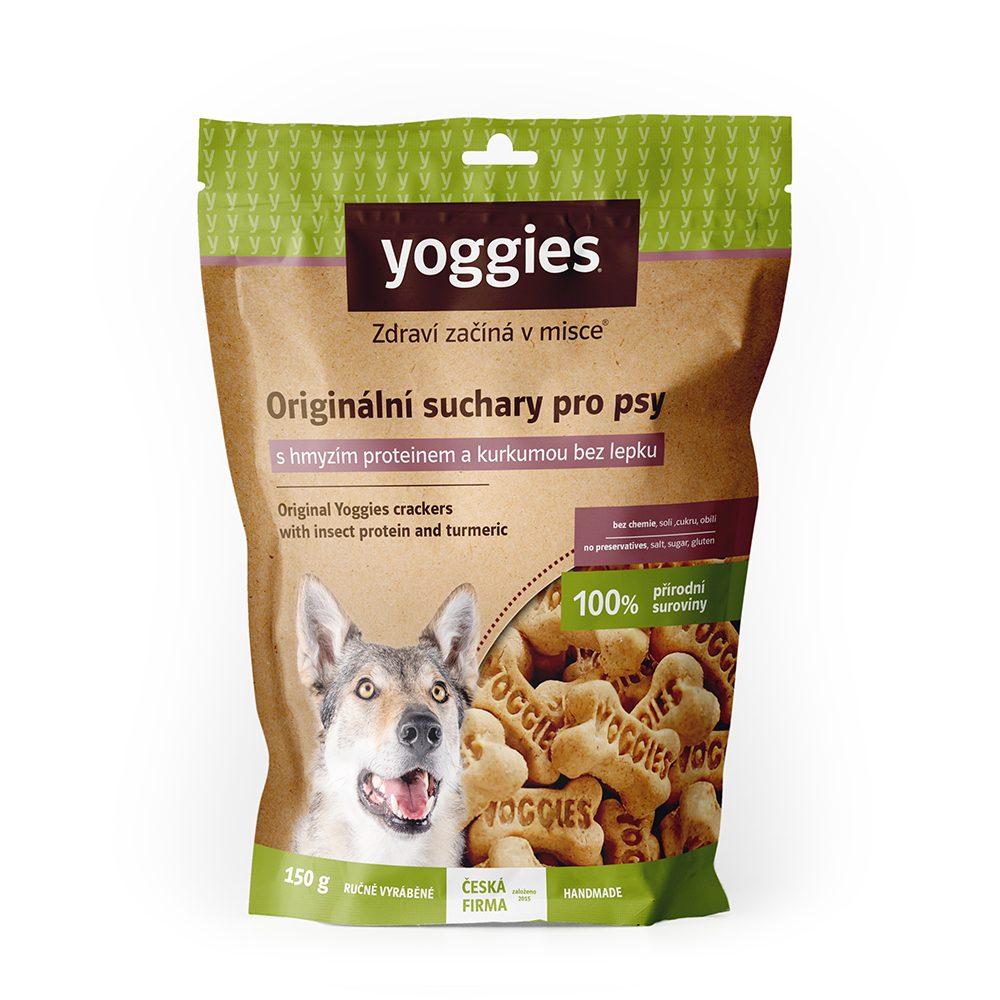 Yoggies suchary s hmyzím proteinem a kurkumou 150g