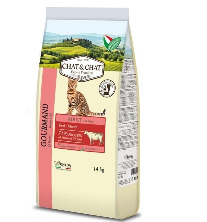 Chat & Chat Expert Adult Beef & Peas 14 kg