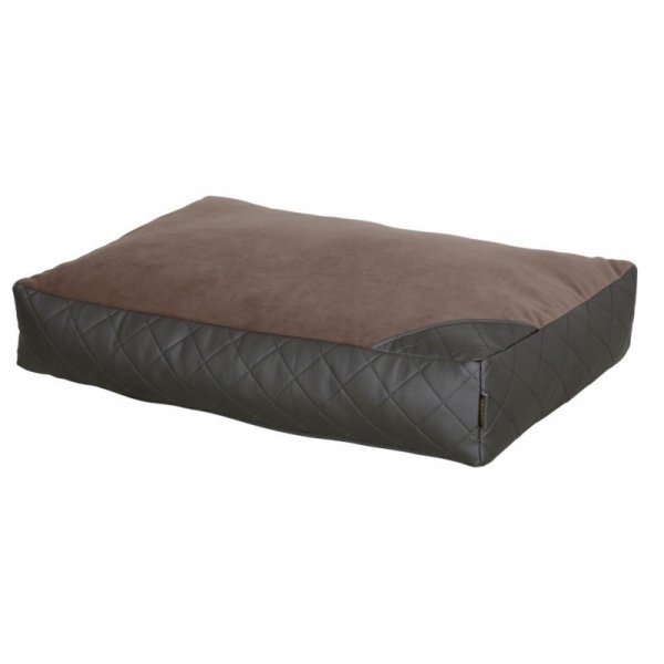 Kerbl polštář pro psy Giulia, hnědý, imitace kůže, 100 x 60 x 17 cm