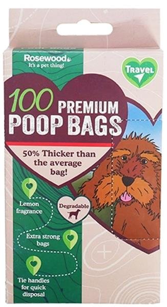 Rosewood Pet Products Ltd Rozložitelné sáčky na exkrementy 26 x 34 cm 100 ks RW