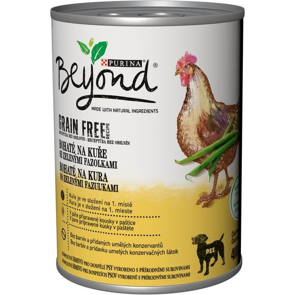 BEYOND GRAIN FREE s kuraťom a zelenými fazuľkami 400 g