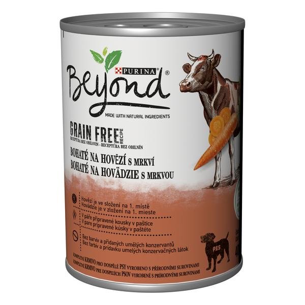 Purina Konzerva Beyond Grain Free Dog hovězí a mrkev 400g