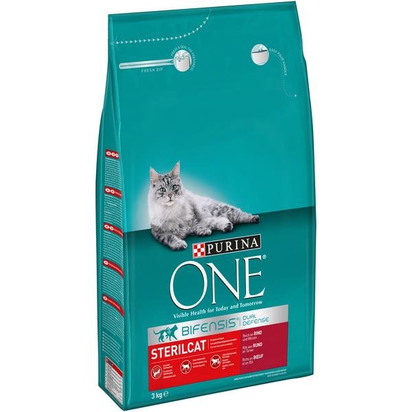 Purina ONE GK BIFENSIS Sterilcat s hovězím a pšenicí 3kg