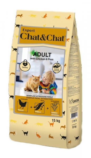 Chat & Chat Expert Adult Chicken & Peas 14 kg