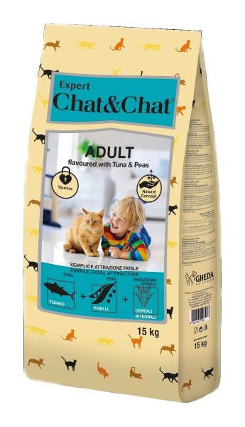 Chat & Chat Expert Adult Tuna & Peas 14 kg