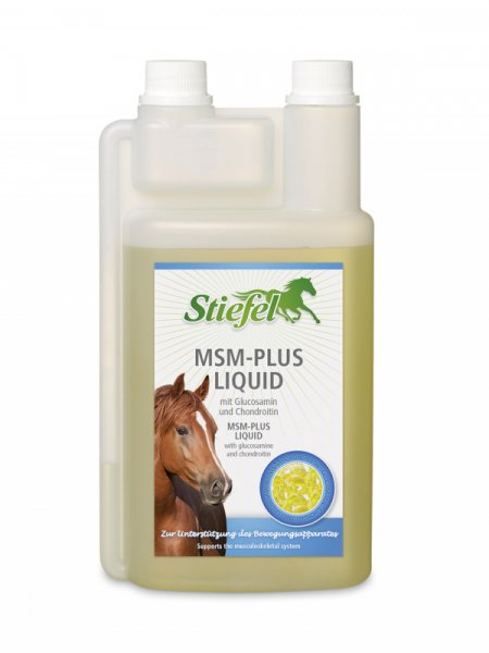Stiefel MSM Plus liquid s MSM, glukosaminem a chondroitinem, láhev s dávkovačem 1l