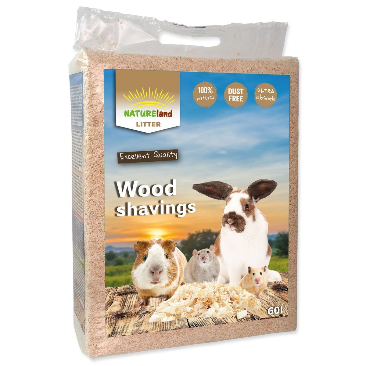 Hobliny NATURE LAND Litter 60L 3,2kg