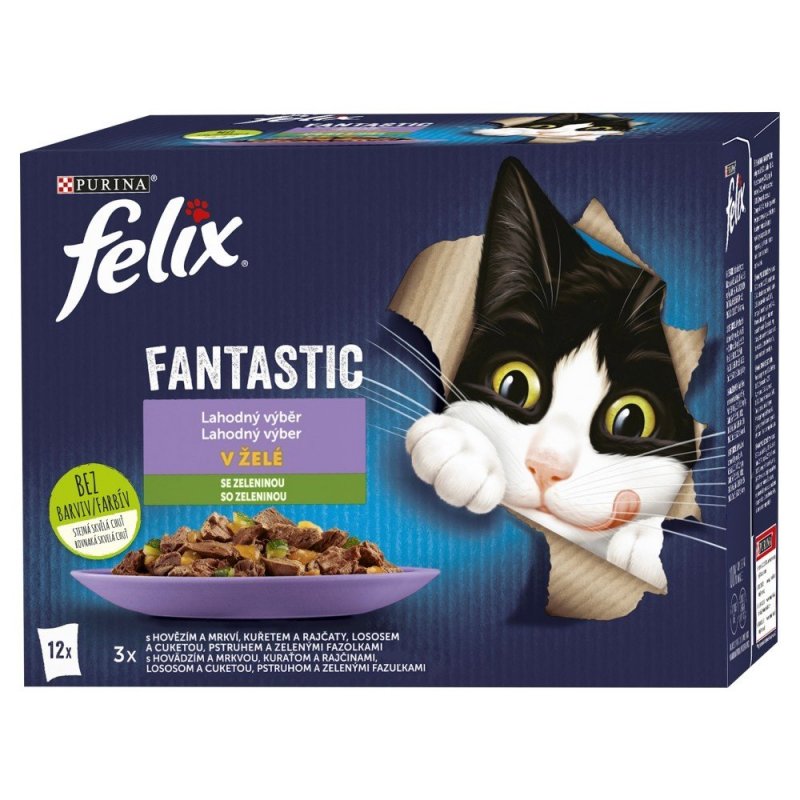 Felix Fantastic výběr se zeleninou 12 x 85 g