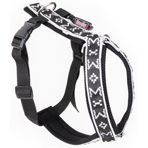 Postroj nylon Ricco stříbrný ManMat L -krk 38-41cm