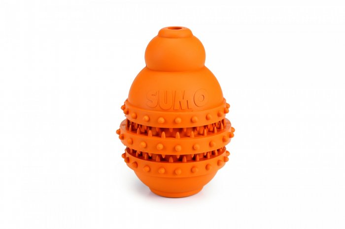 Beeztees Hračka Sumo Play Dental M oranžový 9X9X12cm