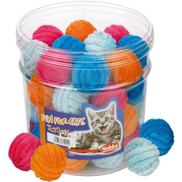 Hračka cat plyš balónek 40ks display Nobby