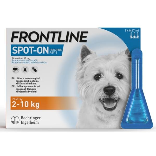 Frontline spot-on dog S a.u.v. sol 3 x 0,67 ml