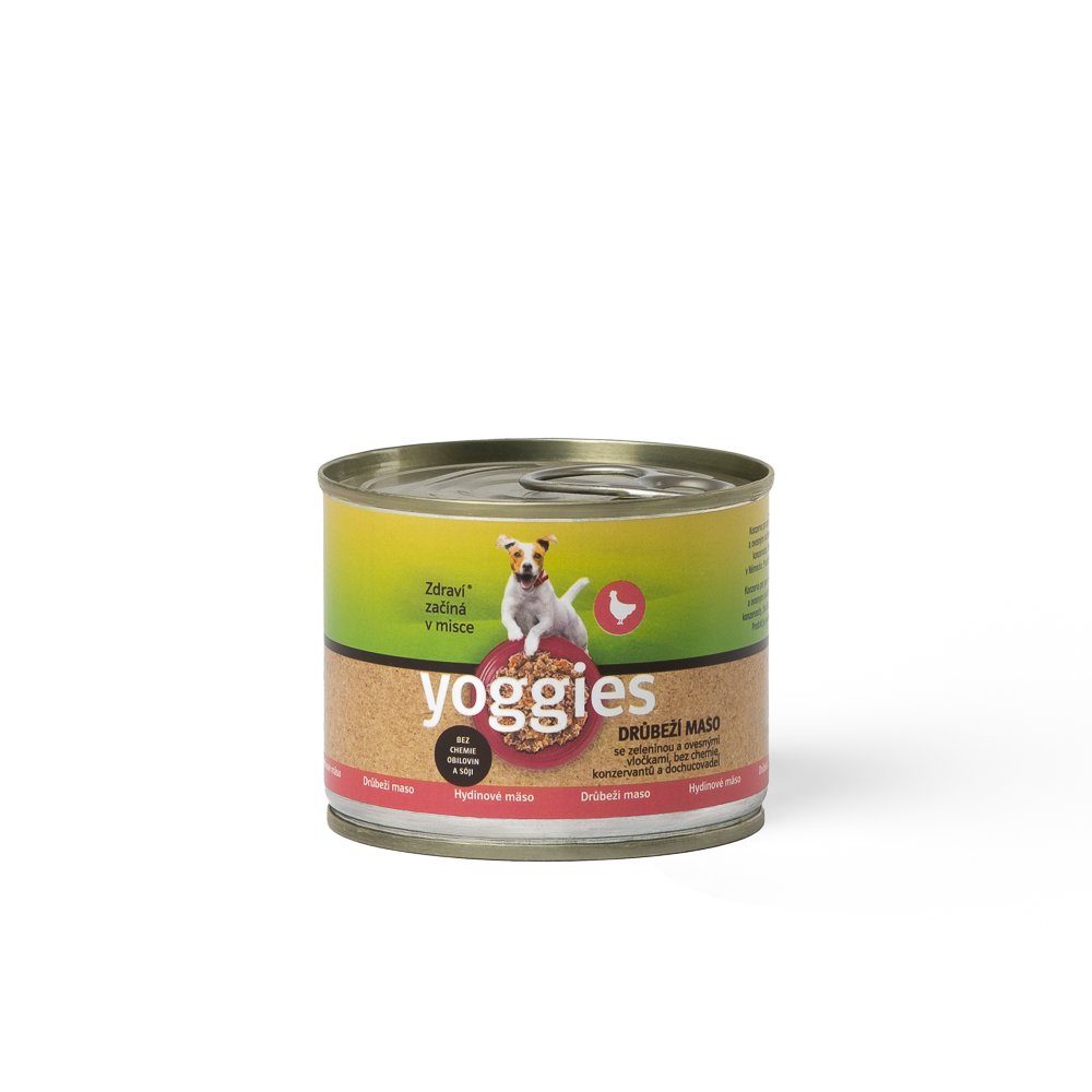 Yoggies drůbeží s ovesnými vločkami a zeleninou 200g
