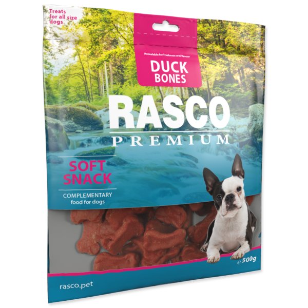 Pochoutka RASCO Premium mini kosti z kachního masa 500g