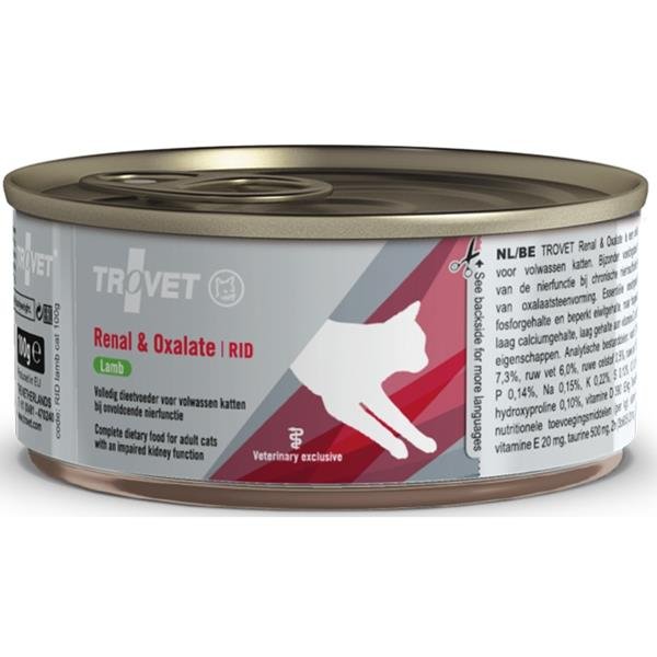 Trovet Feline RID Renal and Oxalate konzerva lamb 100g