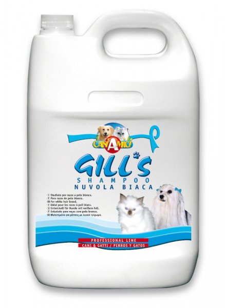 GILLS šampon Bílá srst 5 lt