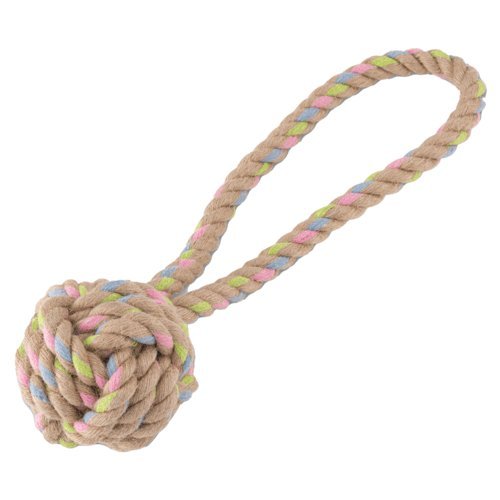 Beco Hemp Rope Ball on Loop Hračka pro psy M
