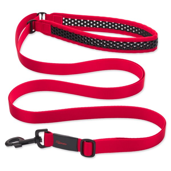 Vodítko Tamer Softy prodlužovací - šíře 3,3 cm, délka 400 cm, červenočerné