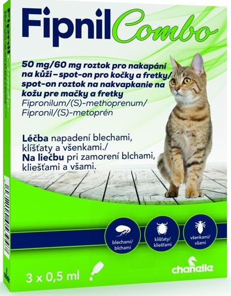 Fipnil Combo 50/60mg Cat Spot-on 3x0,5ml