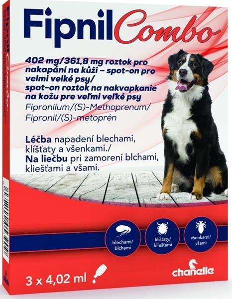 Fipnil Combo 402/361,8  mg dog XL spot-on 3x4,02ml