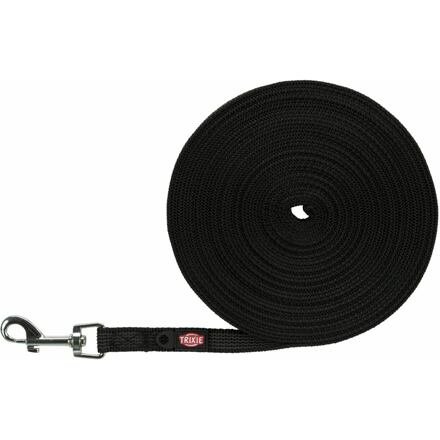 Stopovací vodítko pogumované - černé S-M:10m/15mm