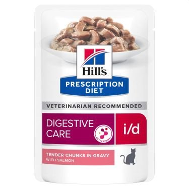 Hills Prescription Diet Feline i/d s AB+ losos - kapsička 12 x 85 g
