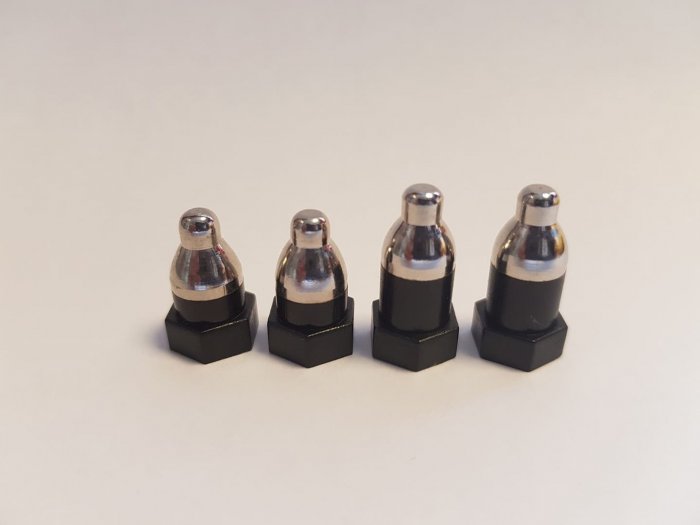 Elektrody Aetertek pro nové modely typ C/D (216D, 918C, 919C) - 15mm - kovové